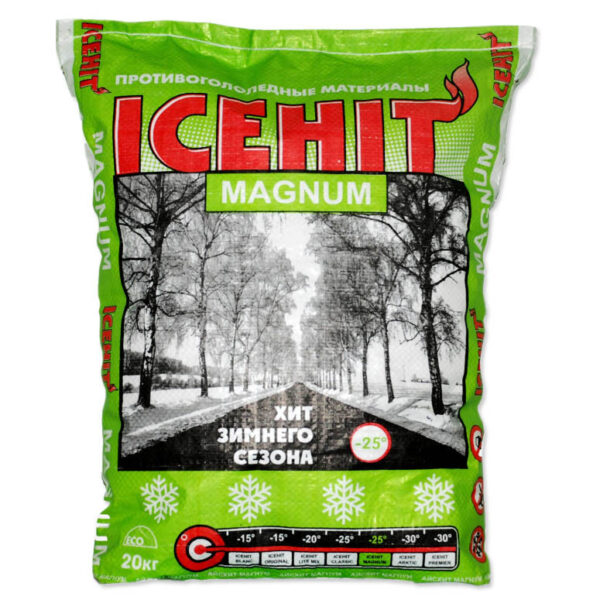 Купить Противогололёдный реагент ICEHIT MAGNUM (20 кг.)
