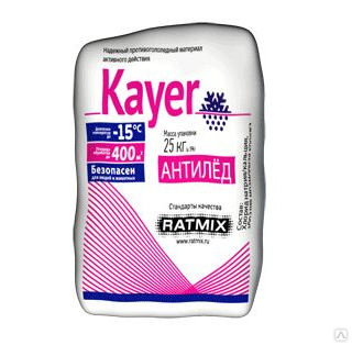 Купить Противогололедный реагент Ratmix Kayer (25 кг)