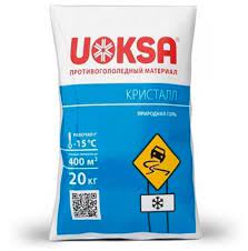Купить Противогололедный реагент UOKSA Кристалл -15C (20 кг)